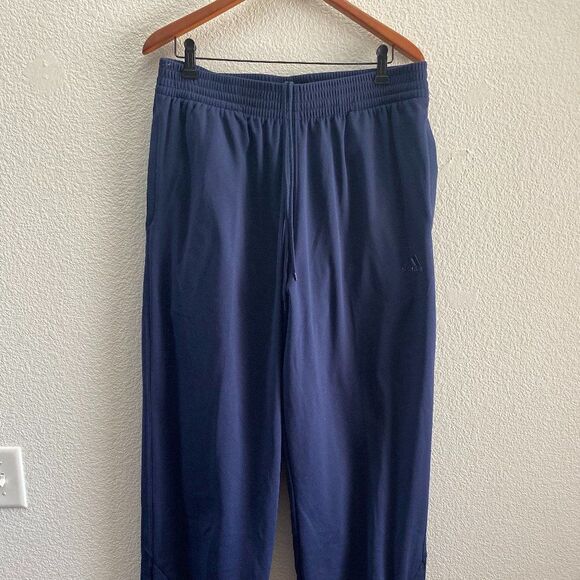 adidas Rev30 Snap Closure Athletic Training Pants XL 32.5 Inch Inseam F12NBAP951 - Picture 1 of 5